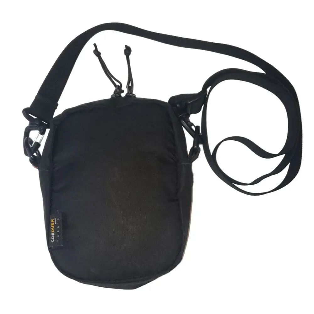 SUPREME SS17 Black Cross Body Nylon Bag Unisex Hiking Camping